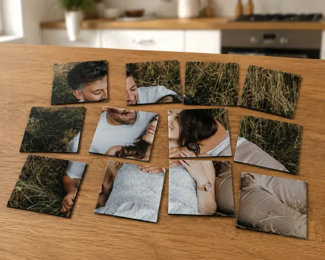 Photo puzzle magnétique
